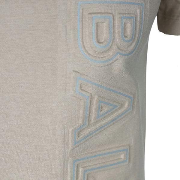 Balmain Brand Embossed Logo T-Shirt - Sand