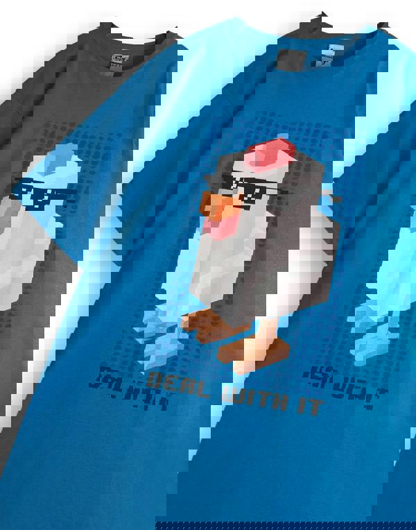 Crossy Road Boys Blue Short Sleeved T-Shirt