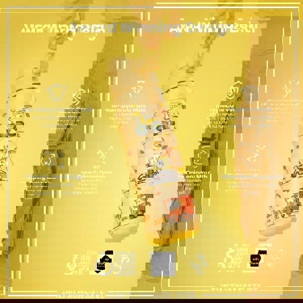 ION8 Leak Proof Slim Water Bottle, Stainless Steel, Diggers, 600ml (20oz)