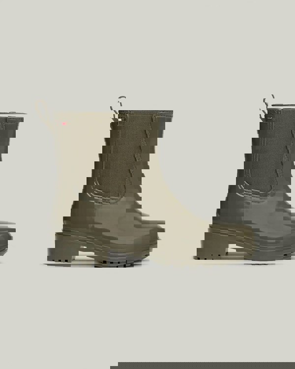 Tommy Hilfiger Flag Womens Chelsea Rainboots - Utility Olive