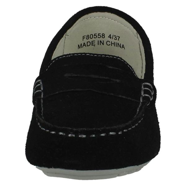 Leather Collection Ladies Leather Collection Moccasin Shoes F80558