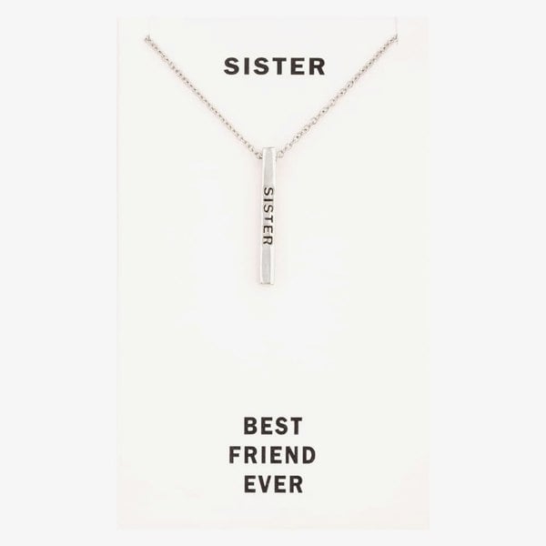 T. H. Baker Sentiments Sister Bar Pendant 18503