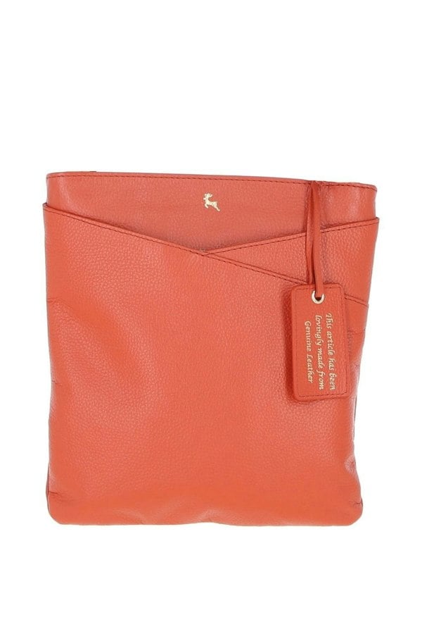 Ashwood Curve Zip Top Leather Cross Body Bag: 64640/curve