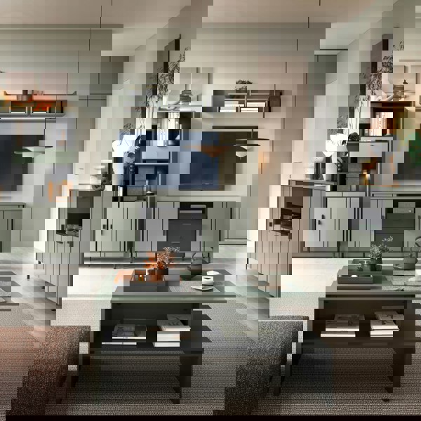 Furniture To Go Arundel Sideboard 2 Door 1 Flap 1 Drawer in Green/Grey