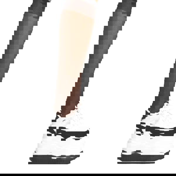 Lamoda Spacey White PU Chunky Platform Boots Trendy Stylish Statement Shoes