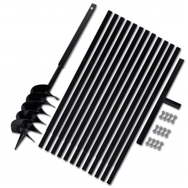 Berkfield Ground Drill with Handle 150 mm with Extension Tube 13 m Steel