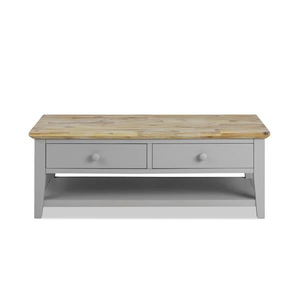 Statement Furniture Florence Wooden Coffee Table with Drawers and Shelf