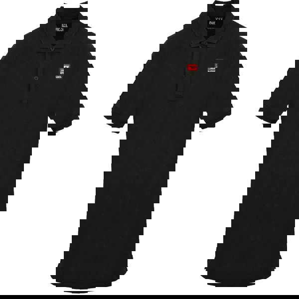 Diesel Small Patch Logo Black Caviar Polo Shirt