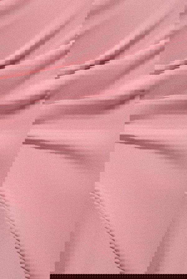 One Shoulder Cape Scuba & Chiffon Maxi Dress - Blush Pink DR4899