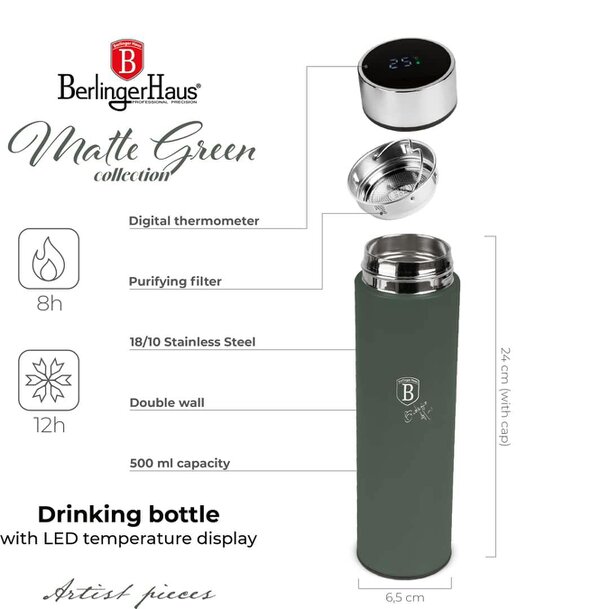 Berlinger Haus Drinking Bottle Berlinger Haus BH9679 with Temperature Display