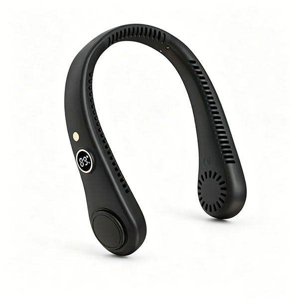 Leaper USB Bladeless Portable Neck Fan With LED Display