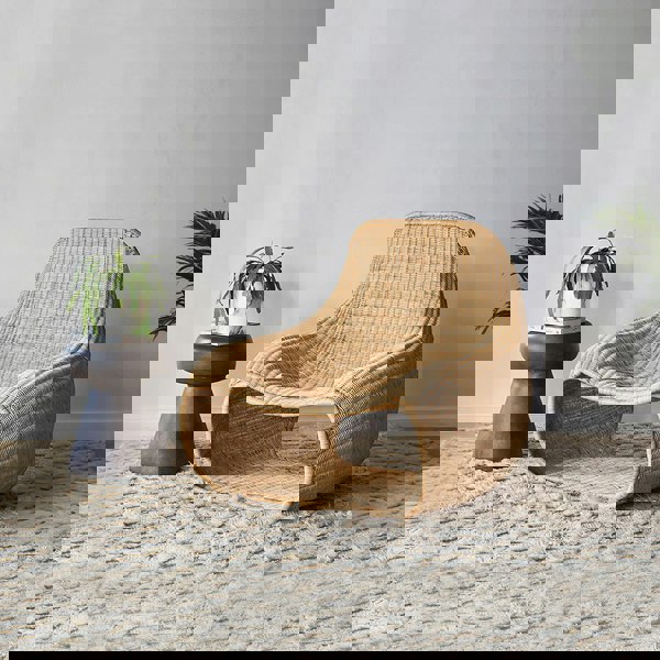 Rit Concept Serrano Outdoor Lounge Chair With Footstool, Rattan