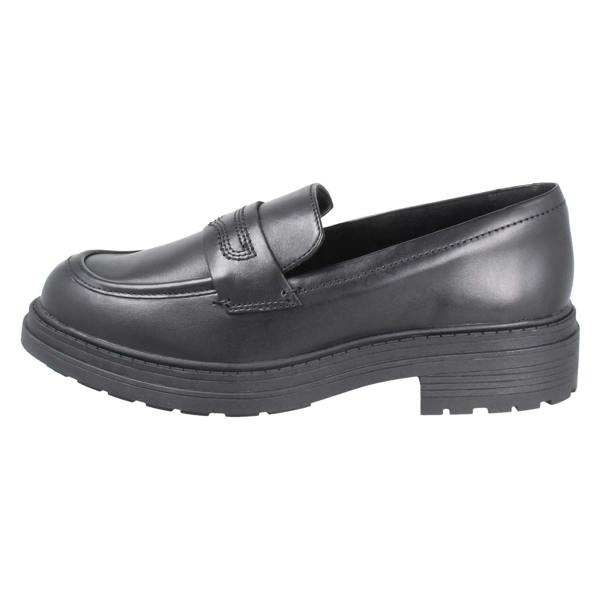 Clarks Ladies Clarks Chunky Sole Piped Trim Loafer Shoes Orinoco3 Edge