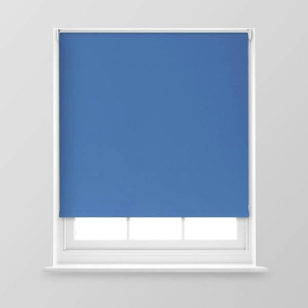 A.Unique Home Trimmable Blackout Roller Blind - 2FT - ROYAL BLUE - 60cm(W) x 170cm(L)