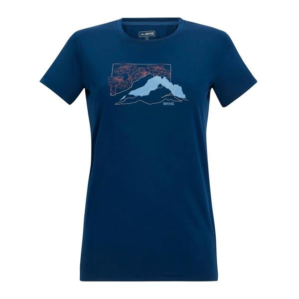 Regatta Womens/Ladies Fingal Abstract Mountain T-Shirt - Aviator Blue
