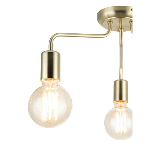 COSYLYTE Fraser 3 Light Metal Ceiling Flush Light