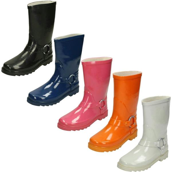 Spot On Girls Spot On Ring Trim Wellington Boots