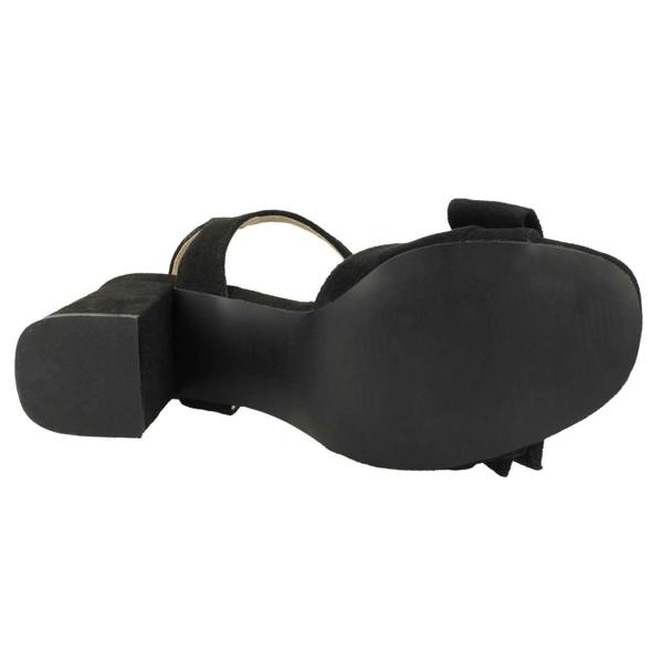 Spot On Ladies Spot On Blocked Heel Sandals