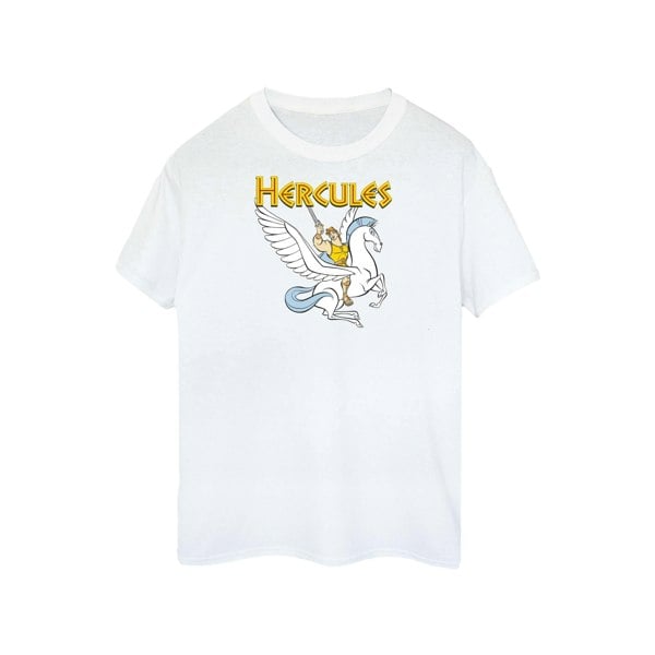 Disney Womens/Ladies Hercules With Pegasus Cotton Boyfriend T-Shirt - White