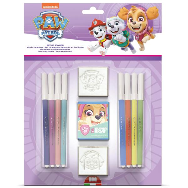 PAW Patrol Girl Blister Pack 2 Stamps – Kids Craft & Stationery Set