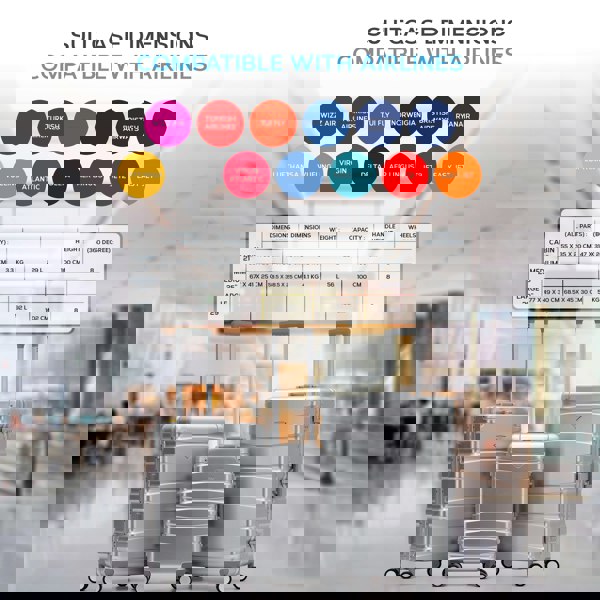 Flight Knight Set of 3 Aluminium Frame, ABS Body Cabin Carry & Check in Hold Luggage