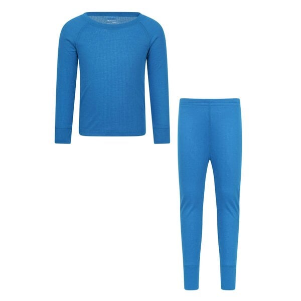 Mountain Warehouse Kids Talus Plain Base Layer Set - Blue