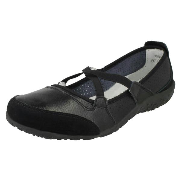 Down to Earth Ladies Down To Earth Elastic Cross Strap Pumps