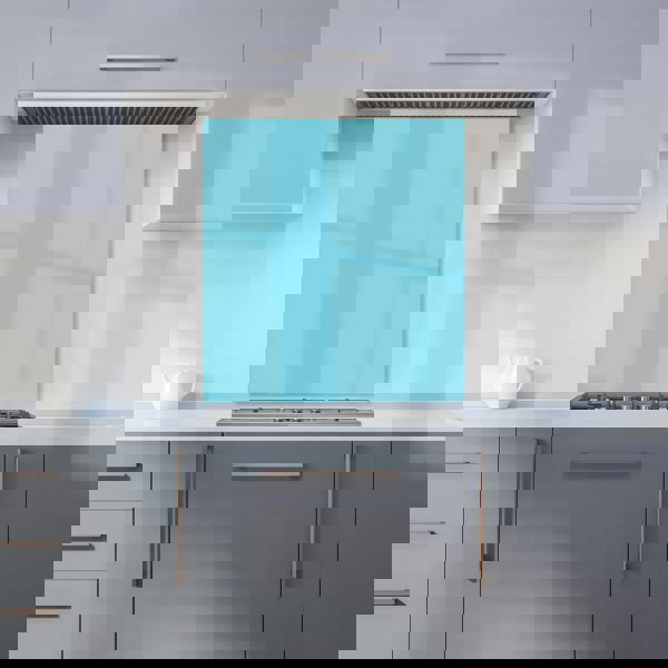 Warren Reed - Designer Sky Blue Kitchen Splashback