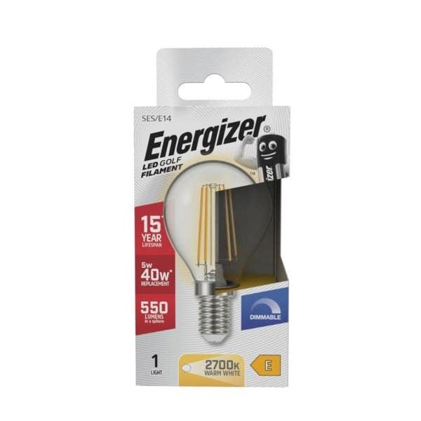 Energizer E14/SES LED Golf Bulb - White - 