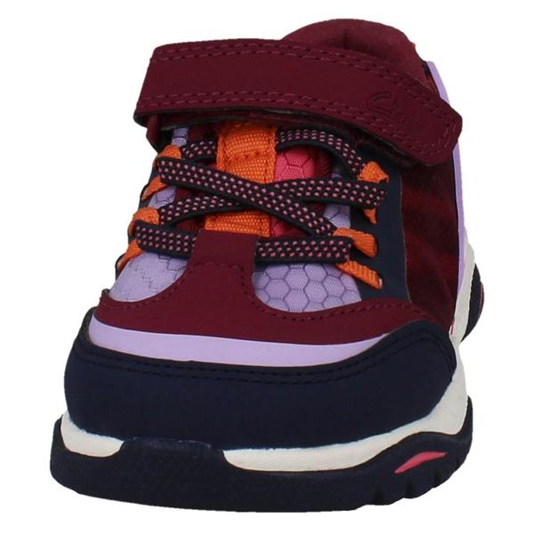 Clarks Kids Clarks Vegan Colour-Pop Sports Trainers - Feather Track