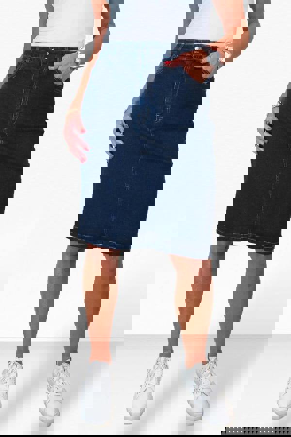 Paulo Due Women's Knee Length Denim Skirt