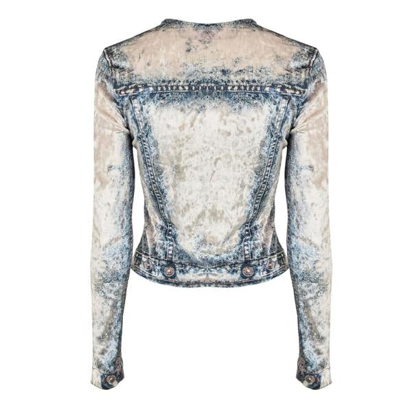 Diesel Womens/Ladies Clauvet Denim Look Slim T-Shirt - Blue Denim Faded - 