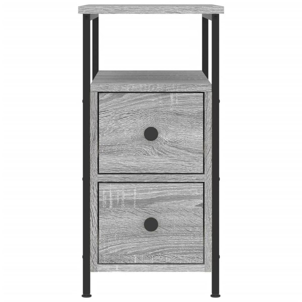 Berkfield Bedside Cabinets 2 pcs Grey Sonoma 30x60x60 cm Engineered Wood