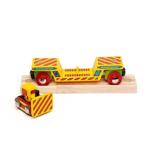 Bigjigs Rail Bulldozer Low Loader