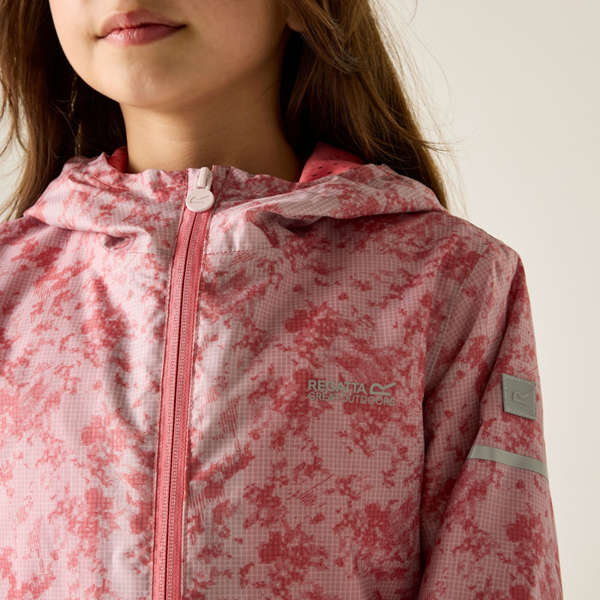Regatta Kids Lever II Waterproof Jacket - Pink Haze