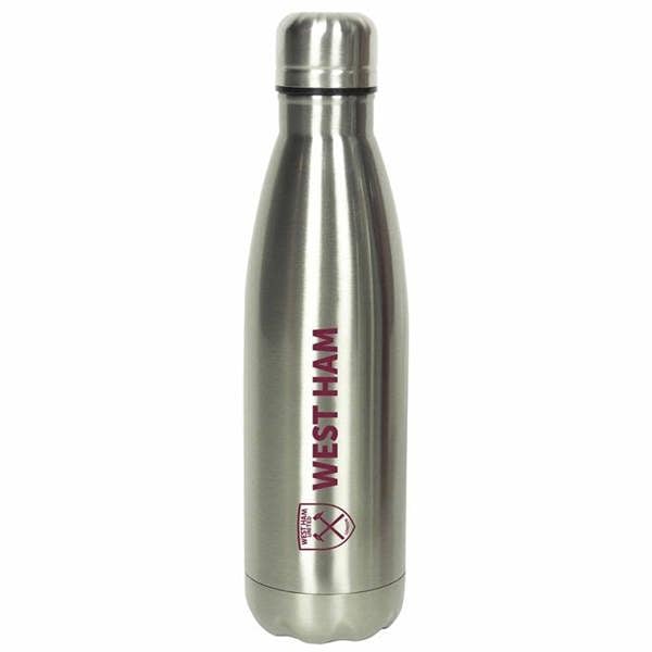 West Ham United FC Stainless Steel Water Bottle, Water Bottles, Sports, Gift