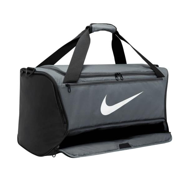 Nike Brasilia Swoosh Training 60L Duffle Bag - Iron Grey/Black/White - 