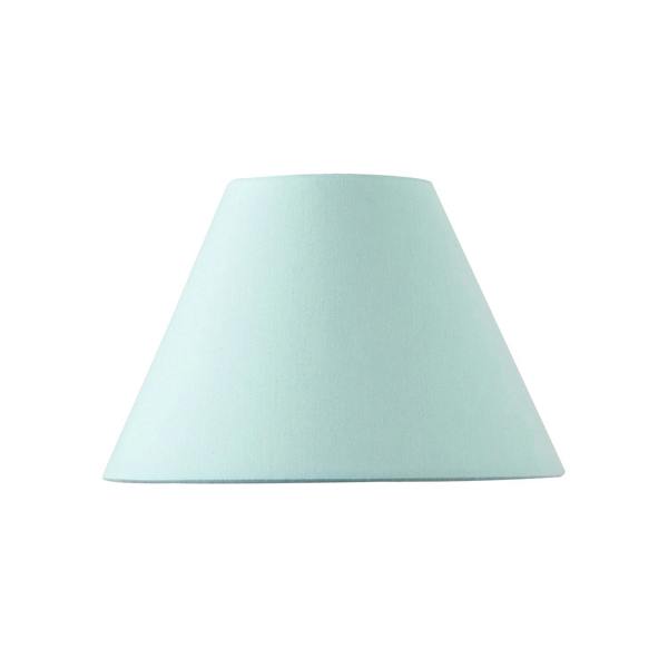 Traditional 8 Inch Duck Egg Blue Cotton Fabric Coolie Lamp Shade Image 3