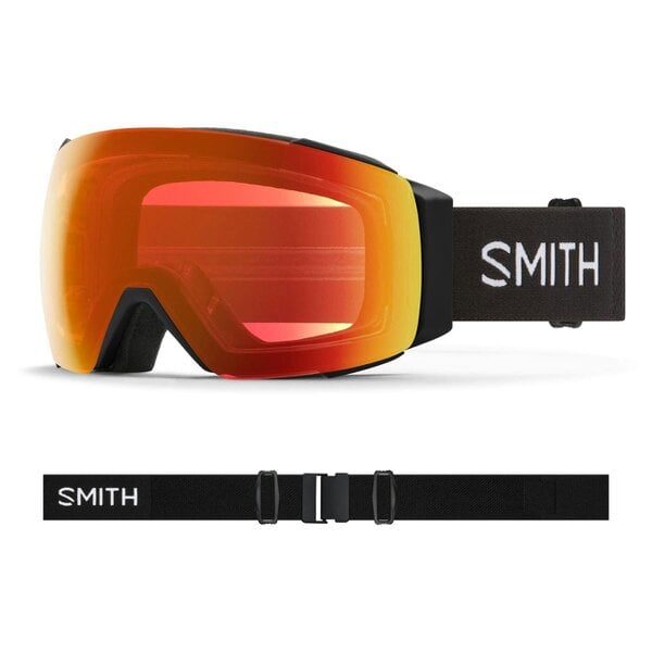 Smith Ski Goggles IO Mag 0JX XP Black ChromaPop Everyday Red Mirror & CP Storm Yellow Flash