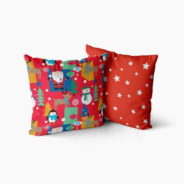 Jolly Christmas Cushion Covers - Happy Linen Company