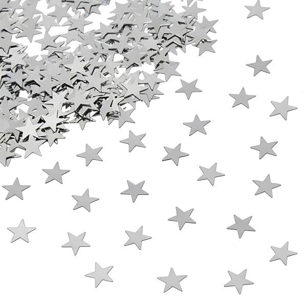 14g Silver Star Confetti Table Scatter for Birthday Parties, Weddings and Festive Displays image 1