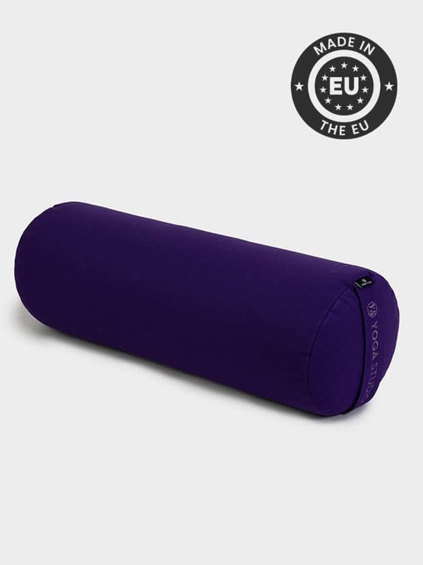 Yoga Studio Organic Buckwheat Meditation Bolster Cushion - Purple