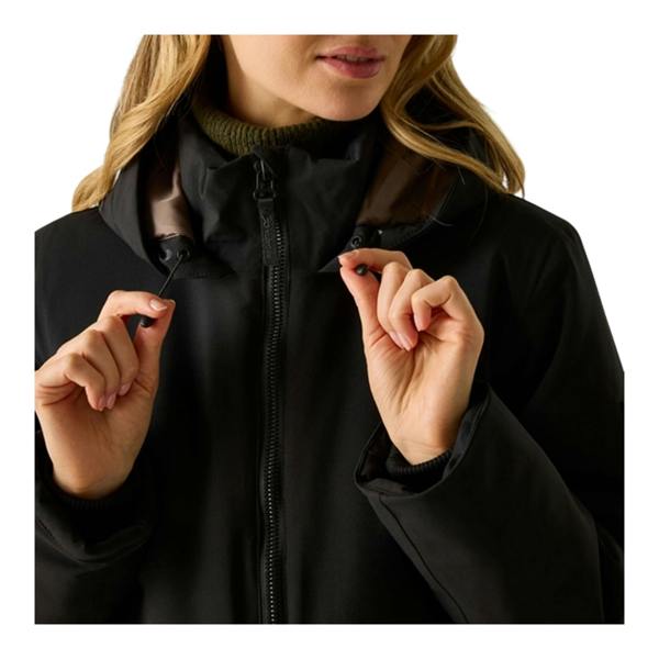 Regatta Womens/Ladies Marron Waterproof Insulated Jacket - Black/Mocha - 