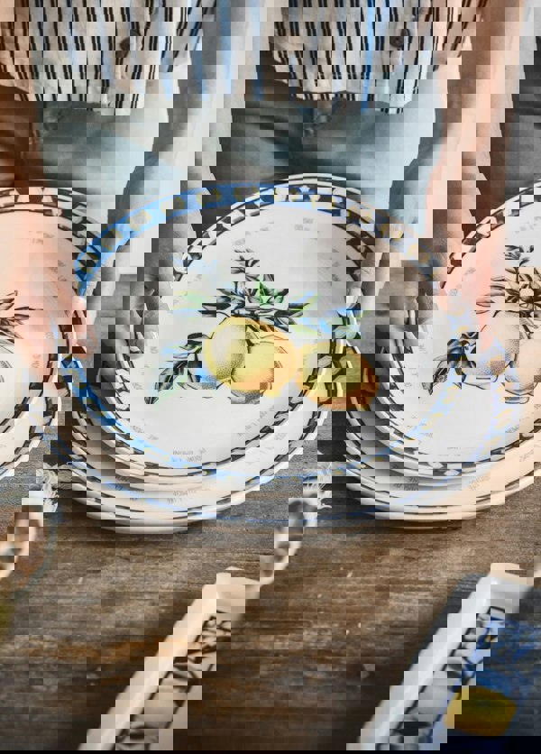 Rozi Odore Di Limone Collection Dinner Plates, Set of 6