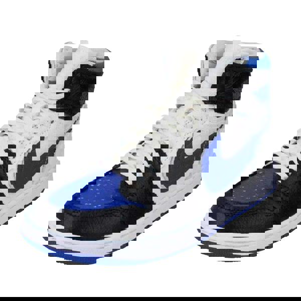 Nike Womens/Ladies Air Jordan 1 Leather Trainers - Blue/Grey/Black - 