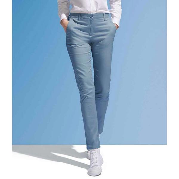 SOLS Womens/Ladies Jared Stretch Suit Trousers - Creamy Dark Blue