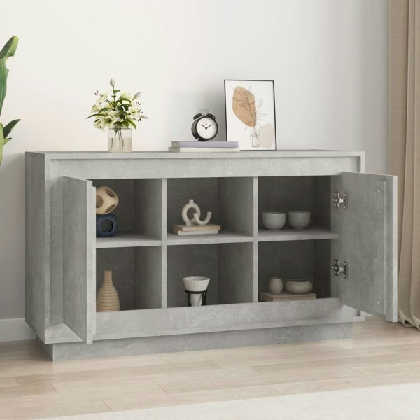 Berkfield Sideboard Concrete Grey 102x35x60 cm Engineered Wood