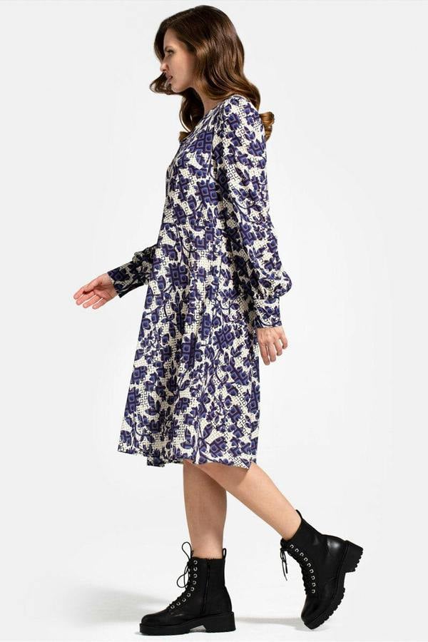 HotSquash Chiffon Loose Dress with V Neck