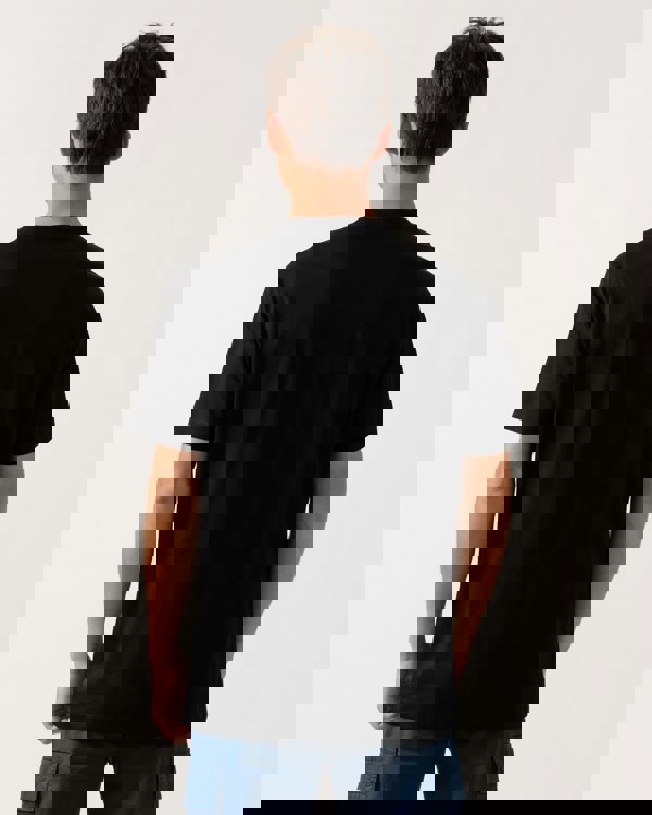 Armani Exchange Mens Regular Fit Mercerised Cotton T-Shirt - Black UC001