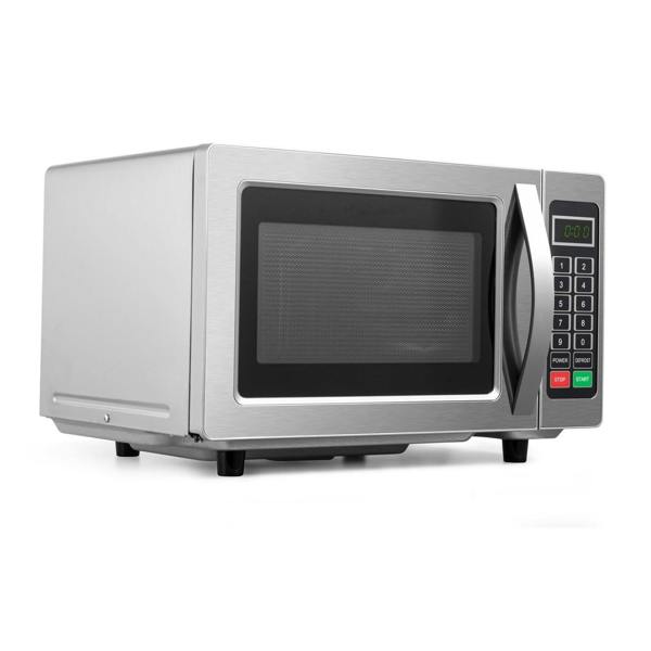 electriQ Freestanding 25L 1000W Flatbed Commercial Style Microwave Silver